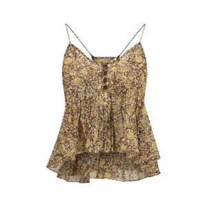 Marant Etoile Bicolor Cotton Sleeveles Women's T-Shirt